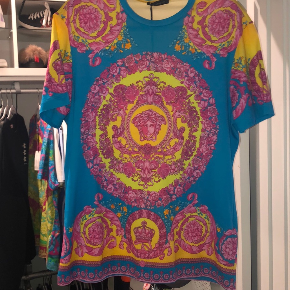 Versace arancio-blu